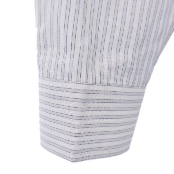 CELINE セリーヌ ストライプ柄 長袖 ボタンダウンシャツ グレー メンズ