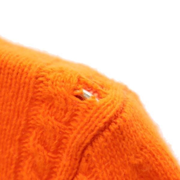 MARC BY MARC JACOBS マークバイマークジェイコブス ウール100% 長袖 セーター ニット XS オレンジ レディース