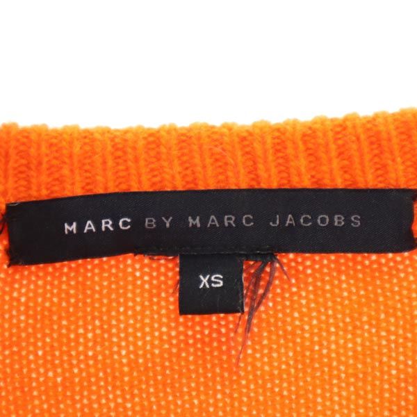 MARC BY MARC JACOBS マークバイマークジェイコブス ウール100% 長袖 セーター ニット XS オレンジ レディース