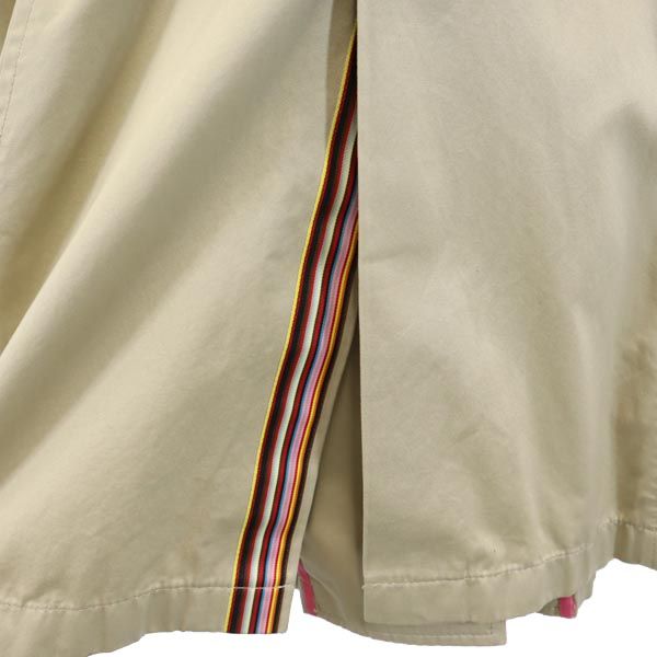 Paul Smith ポールスミス ブラック 日本製 ステンカラーコート 40 ベージュ BLACK ウエストベルト レディース