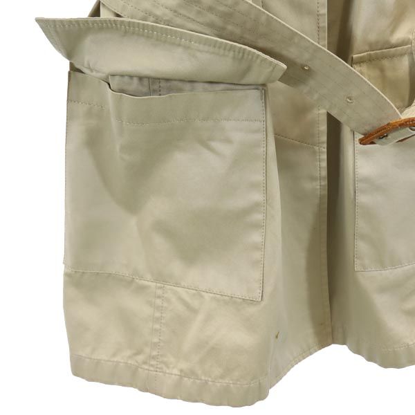 Paul Smith ポールスミス ブラック 日本製 ステンカラーコート 40 ベージュ BLACK ウエストベルト レディース