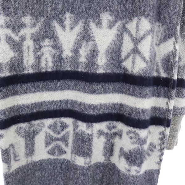 Ron Herman ロンハーマン 総柄 長袖 ニット ワンピース XS ブルー系 レディース