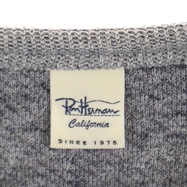 Ron Herman ロンハーマン 総柄 長袖 ニット ワンピース XS ブルー系 レディース