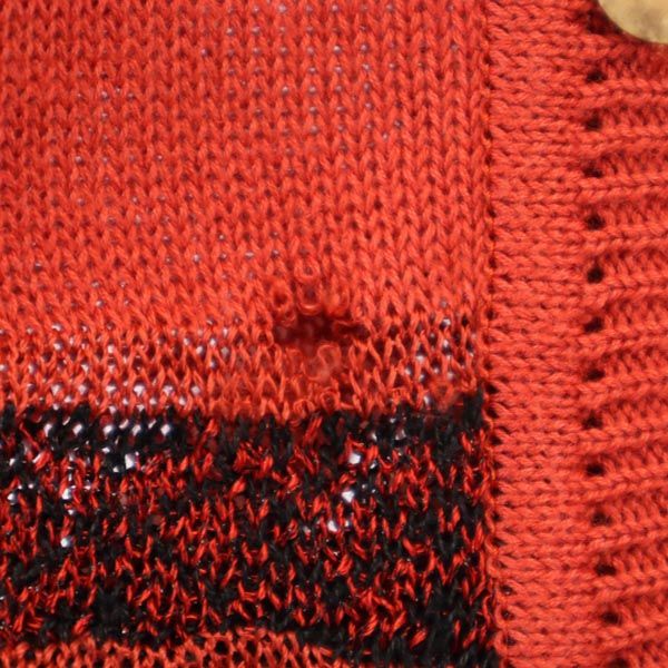 miss chloe ミスクロエ 日本製 長袖 リネンブレンド ニット カーディガン 40 オレンジ レディース