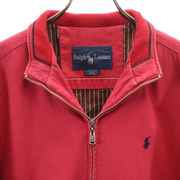RALPH LAUREN ラルフローレン ジャケット XXL 赤系 ジャンバー メンズ