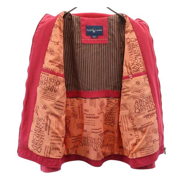 RALPH LAUREN ラルフローレン ジャケット XXL 赤系 ジャンバー メンズ