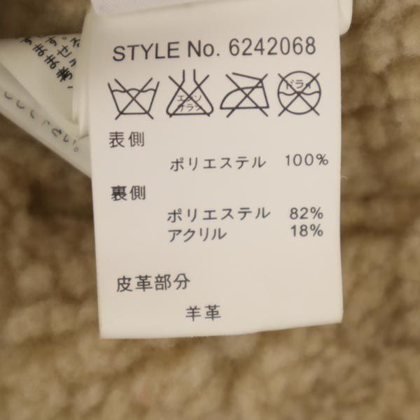 AVIREX アヴィレックス 長袖 ムートン ダブルライダースジャケット M ブラウン系 レディース