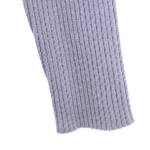 ARMANI COLLEZIONI アルマーニコレッツォーニ 未使用 イタリア製 長袖 リブ ニット 50 ラベンダー セーター レディース