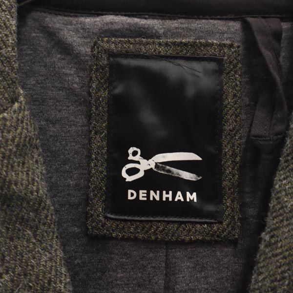 DENHAM デンハム ウール100% テーラードジャケット S カーキ系 メンズ