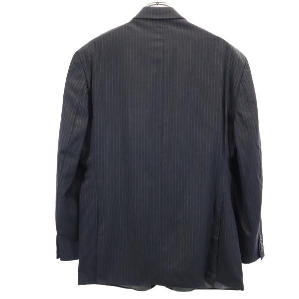 CHAPS チャップス ストライプ ウール100% テーラードジャケット ネイビー系 メンズ
