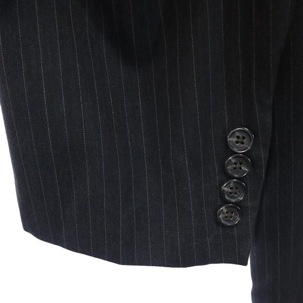 CHAPS チャップス ストライプ ウール100% テーラードジャケット ネイビー系 メンズ