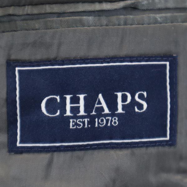 CHAPS チャップス ストライプ ウール100% テーラードジャケット ネイビー系 メンズ