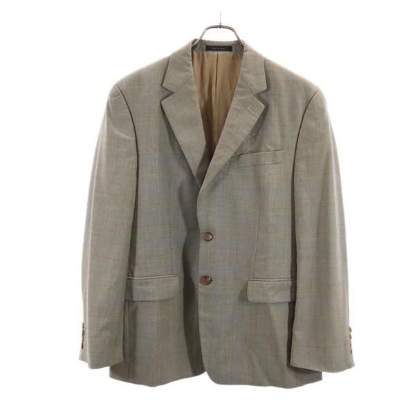 RALPH LAUREN ラルフローレン ウール100% チェック柄 テーラードジャケット 38S グレー メンズ