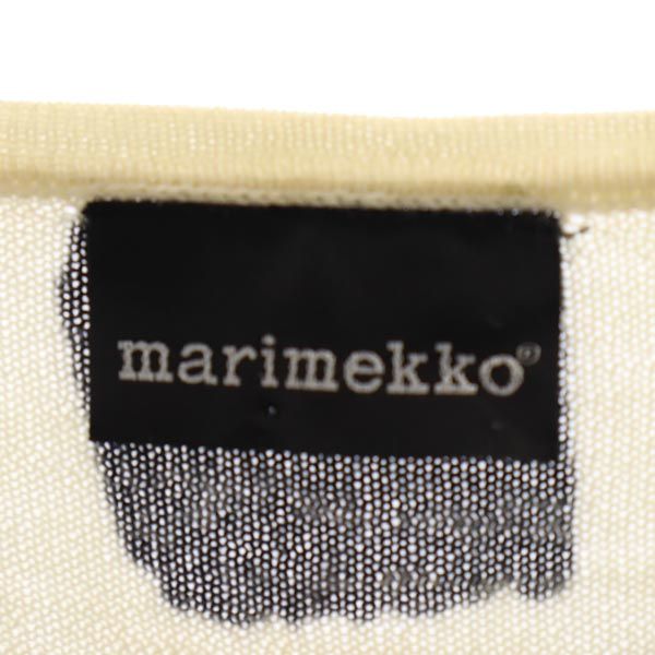 marimekko マリメッコ ウール100% 総柄 長袖 ニット ワンピース S パープル系 レディース