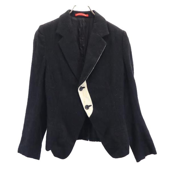 Yohji Yamamoto ヨウジヤマモト リネン混 ジャケット ブラック系 レディース