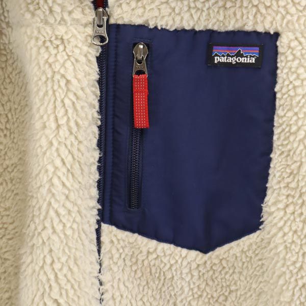 patagonia パタゴニア 65625 ボアジャケット XXL16-18 ホワイト系 キッズ