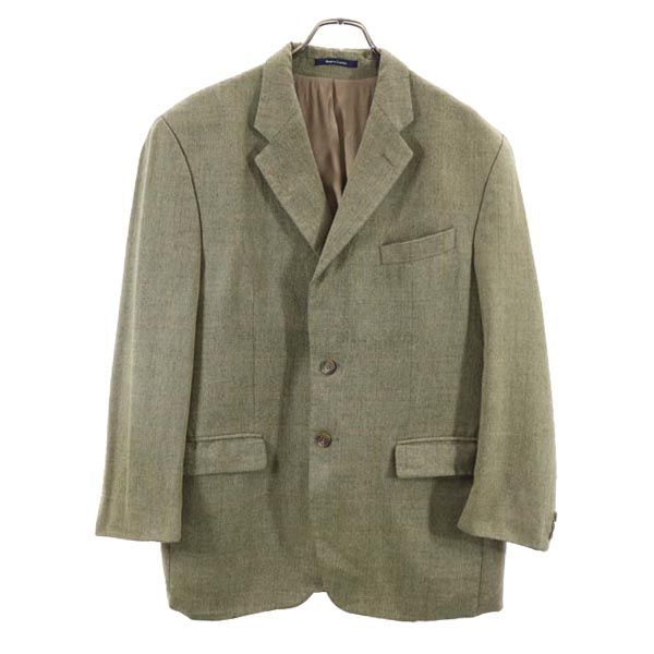 CHAPS Ralph Lauren チャップス ラルフローレン カナダ製 チェック柄 テーラードジャケット カーキグレー系 ブレザー メンズ