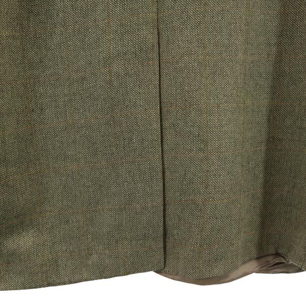 CHAPS Ralph Lauren チャップス ラルフローレン カナダ製 チェック柄 テーラードジャケット カーキグレー系 ブレザー メンズ