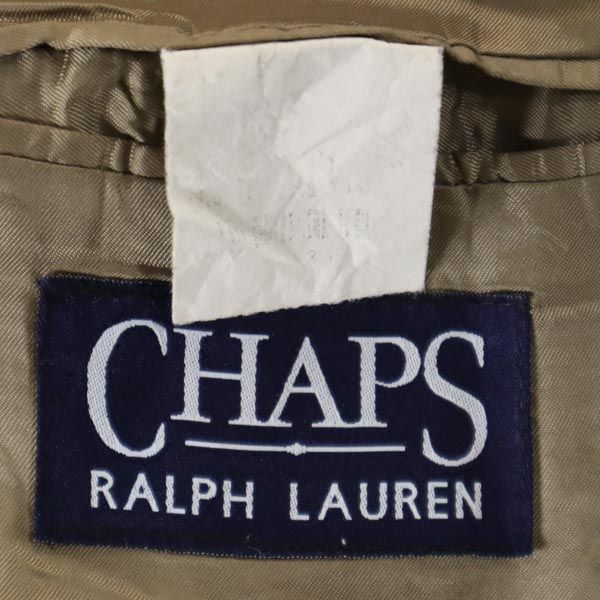CHAPS Ralph Lauren チャップス ラルフローレン カナダ製 チェック柄 テーラードジャケット カーキグレー系 ブレザー メンズ