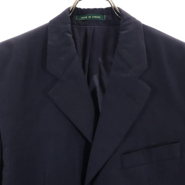 Polo University Ralph Lauren ポロユニバーシティ ラルフローレン カナダ製 カシミヤブレンド テーラードジャケット 38 ネイビー ブレザー メンズ