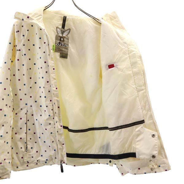 BURTON バートン スノーボード ウェア 上下 セットアップ 上:S/下:M アイボリー系×紫 スキーウェア レディース