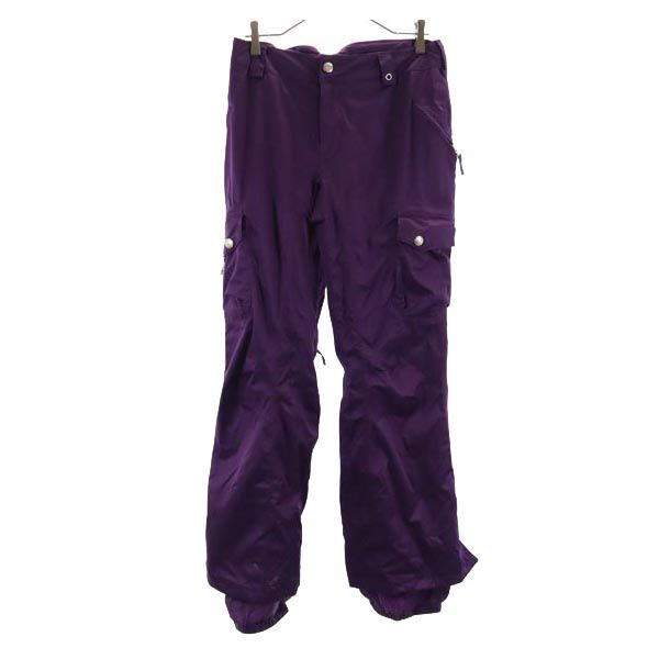 BURTON バートン スノーボード ウェア 上下 セットアップ 上:S/下:M アイボリー系×紫 スキーウェア レディース