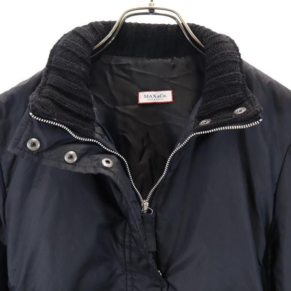MAX&CO マックスアンドコー 中綿ジャケット 38 ブラック レディース