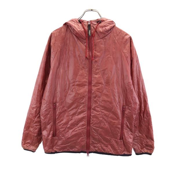 MASTERPIECE マスターピース 長袖 中綿 ナイロンジャケット M レッド系 フード メンズ