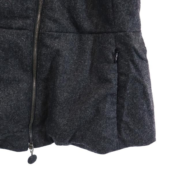 Emporio Armani エンポリオアルマーニ ウールブレンド 長袖 ボリュームカラー ジャケット 40 グレー系 レディース