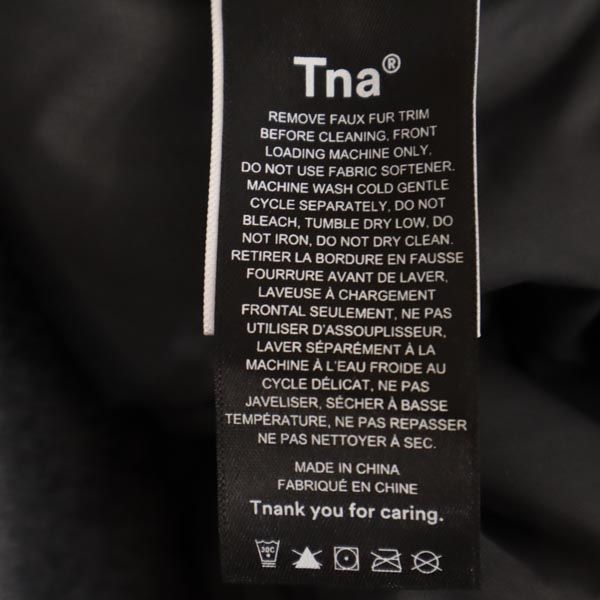 Tna ティーエヌエー 長袖 ダウンジャケット L グレー系 フード メンズ