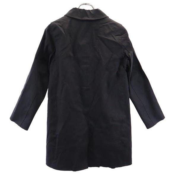 Mackintosh マッキントッシュ 英国製 ゴム引き ステンカラーコート 36 ブラック レディース