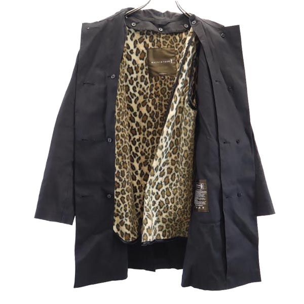Mackintosh マッキントッシュ 英国製 ゴム引き ステンカラーコート 36 ブラック レディース