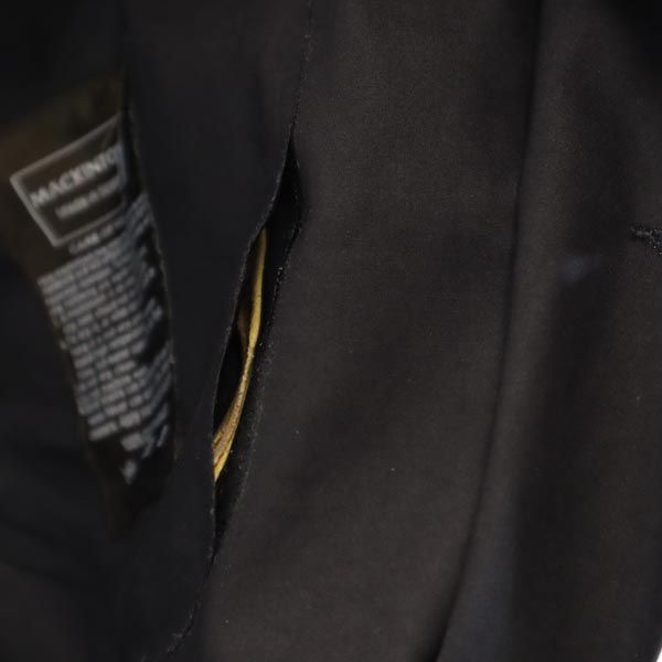 Mackintosh マッキントッシュ 英国製 ゴム引き ステンカラーコート 36 ブラック レディース