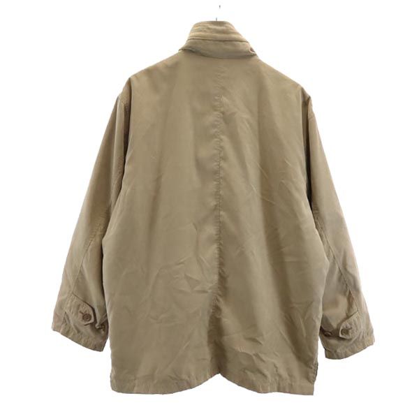 ジャケット M ベージュ 収納型フード メンズ