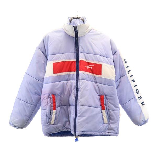TOMMY HILFIGER トミーヒルフィガー 90s オールド 中綿ジャケット XL ブルー×白×赤 メンズ