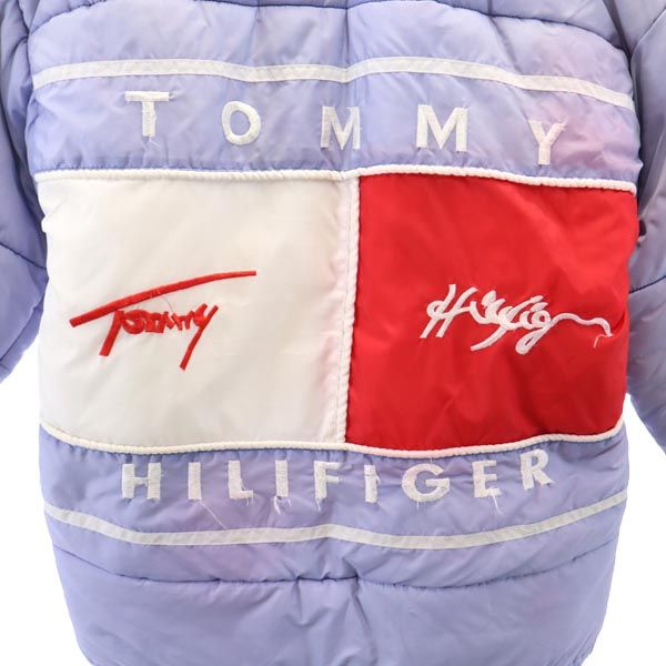 TOMMY HILFIGER トミーヒルフィガー 90s オールド 中綿ジャケット XL ブルー×白×赤 メンズ