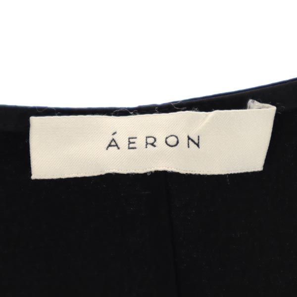AERON アーロン 長袖 ドルマンスリーブ カットソー 34 ブラック系 レディース