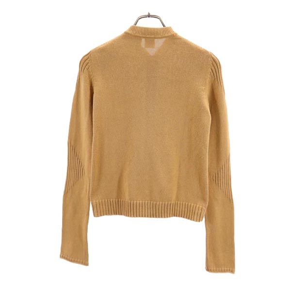 ARMANI EXCHANGE アルマーニエクスチェンジ 90s オールド 長袖 ニット ジップジャケット S ブラウン系 レディース