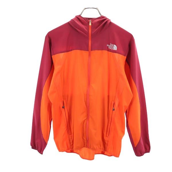 THE NORTH FACE ノースフェイス NP21257 アウトドア プリント ナイロンジャケット S オレンジ系 パーカー ロゴ メンズ