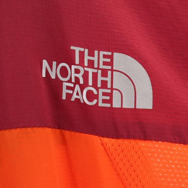 THE NORTH FACE ノースフェイス NP21257 アウトドア プリント ナイロンジャケット S オレンジ系 パーカー ロゴ メンズ