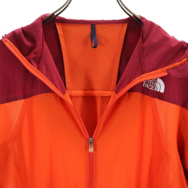 THE NORTH FACE ノースフェイス NP21257 アウトドア プリント ナイロンジャケット S オレンジ系 パーカー ロゴ メンズ