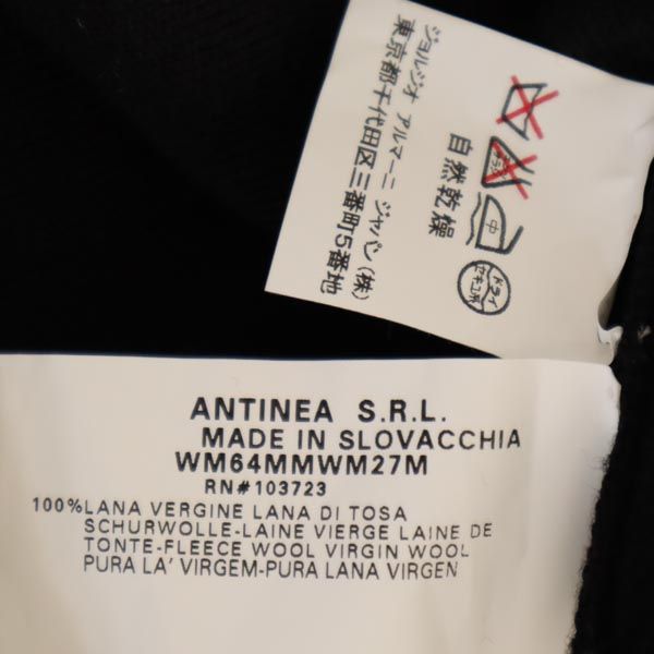 ARMANI COLLEZIONI アルマーニコレッツォーニ ウール100% ノースリーブ タートルネック ニット 44 ブラック系 セーター レディース