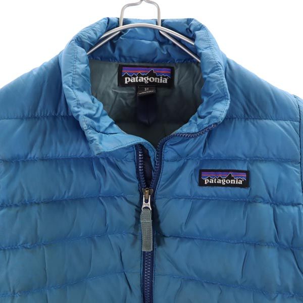 パタゴニア ダウンジャケット 3T ブルー系 patagonia アウトドア キッズ