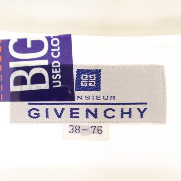GIVENCHY ジバンシィ 日本製 長袖 ワイシャツ 38-76 ホワイト メンズ