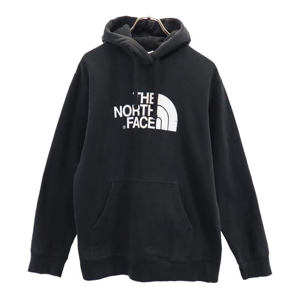 THE NORTH FACE ノースフェイス 長袖 スウェットパーカー M ブラック プルオーバー ロゴ メンズ