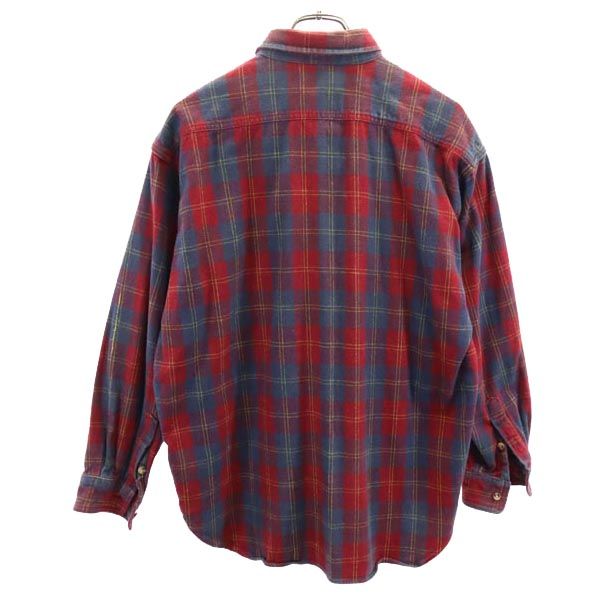 Spice Island スパイスアイランド チェック 長袖 ネルシャツ M メンズ