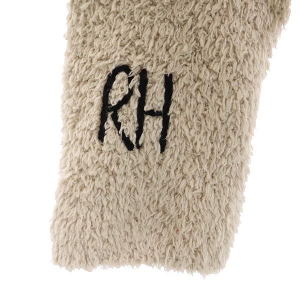 BAREFOOT DREAMS for Ron Herman ベアフット ボア ジップパーカー M ベージュ ポリマイクロファイバー ルームウェア レディース