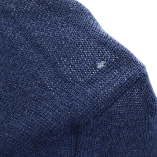 JOHN SMEDLEY ジョンスメドレー メリノウール100% 長袖 ニット S ネイビー セーター メンズ