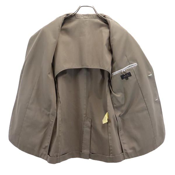 A.P.C. アーペーセー スーツ 上下 セットアップ 上XS/下W32 グレー テーラードジャケット ロングパンツ メンズ