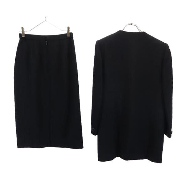 GIVENCHY ジバンシィ 日本製 スカートスーツ 上下 セットアップ 12AB 黒 レディース
